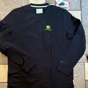 New John Deere Black Long Sleeve Tee shirt